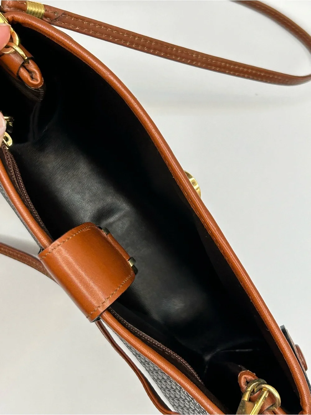 Bally Vintage B Embossed Monogram Crossbody Bag